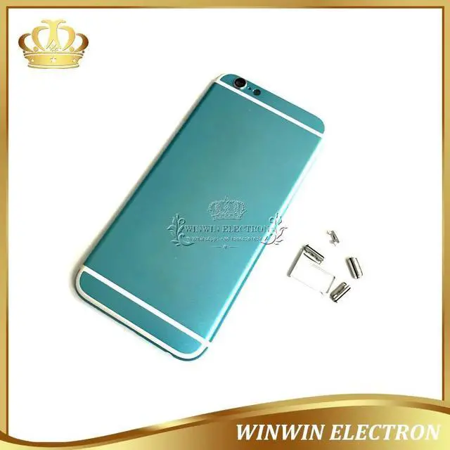 Alt view image 4 of 6 - Tested Warranty Rear Housing for iphone 6S Battery Door Back Cover Middle Frame Colorful Chassis with Card Tray and Buttons