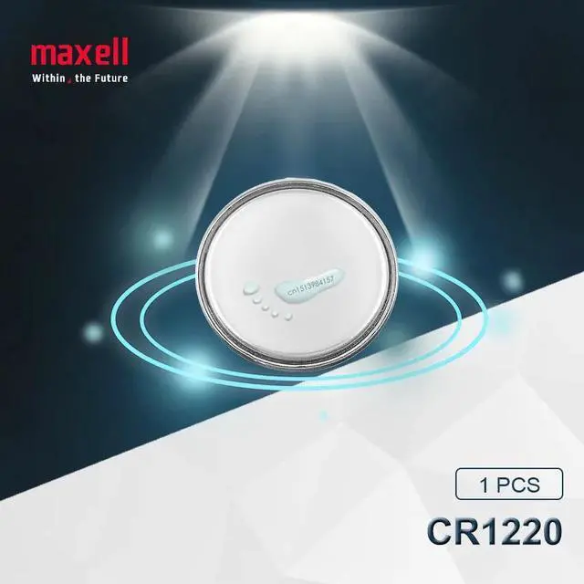 Alt view image 5 of 5 - 20pc Maxell CR1220 Button Cell Battery For Watch Car Remote Key cr 1220 ECR1220 GPCR1220 3v Lithium Battery