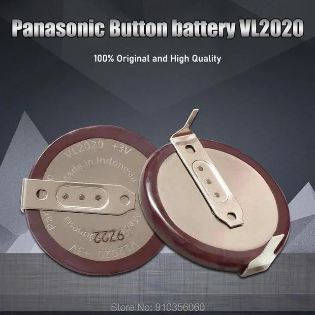Alt view image 2 of 6 - VL2020 3V 20mAh coin type rechargeable 180 degrees fillet Li-ion button cell battery For Car Key