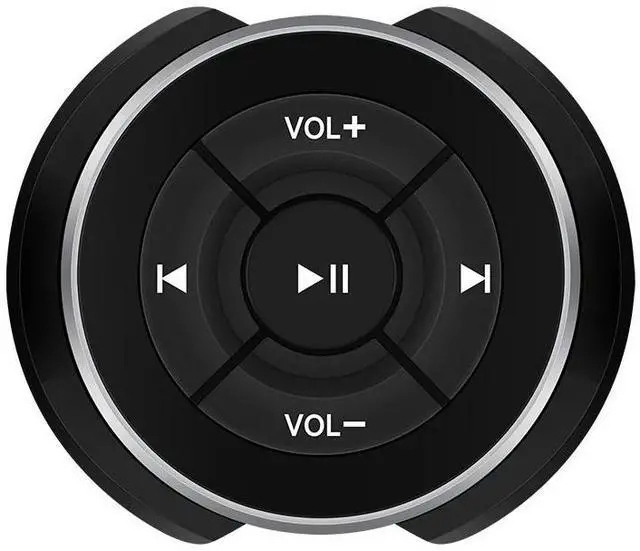 Alt view image 2 of 6 - Wireless Bluetooth Media Button Remote Controller Car Motorcycle Bike Steering Wheel MP3 Music Play For IOS Android Phone Tablet