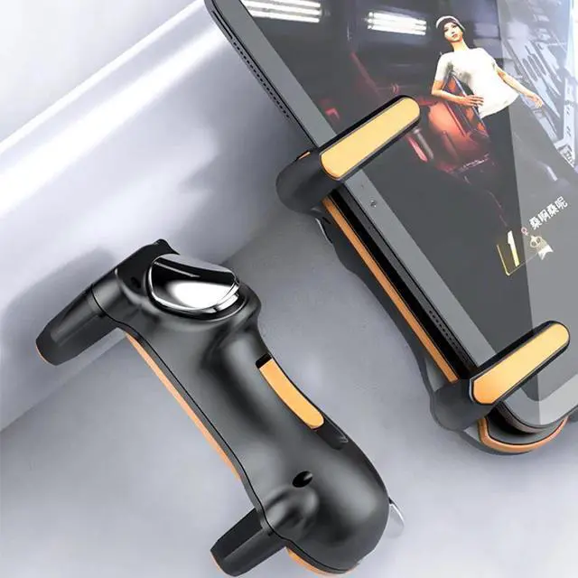 Alt view image 6 of 6 - Six Finger Ipad PUBG Controller Capacitance Adjustable Mobile Game Trigger L1R1 Button Gamepad Joystick Grip Tablet Accessories