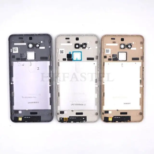 Alt view image 2 of 5 - ZC520TL housing For Asus Zenfone 3 Max ZC520TL Back Cover Battery Door Camera Lens With power volume Button