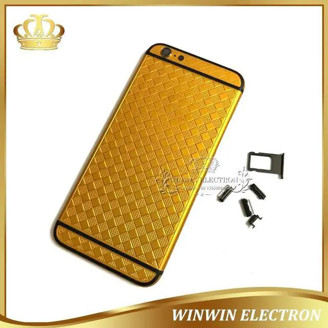 Alt view image 6 of 6 - Tested Warranty Rear Housing for iphone 6S Battery Door Back Cover Middle Frame Colorful Chassis with Card Tray and Buttons