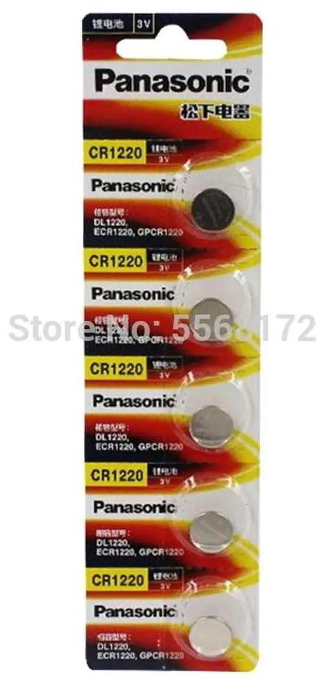 Alt view image 6 of 6 - 5Pcs/lot  CR1220 BR1220 DL1220 ECR1220 LM1220 3V Lithium Batteries Cell Button Coin Battery