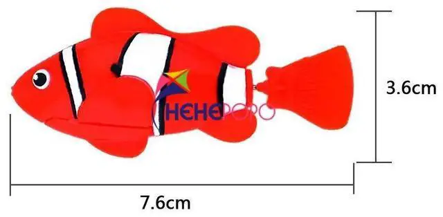 Alt view image 5 of 6 - 5 Pcs / Set Robot Electronic Fish Swim Toy Battery Included Robotic Pet for Kids Bath Toy Fishing Decorating Act Like Real Fish