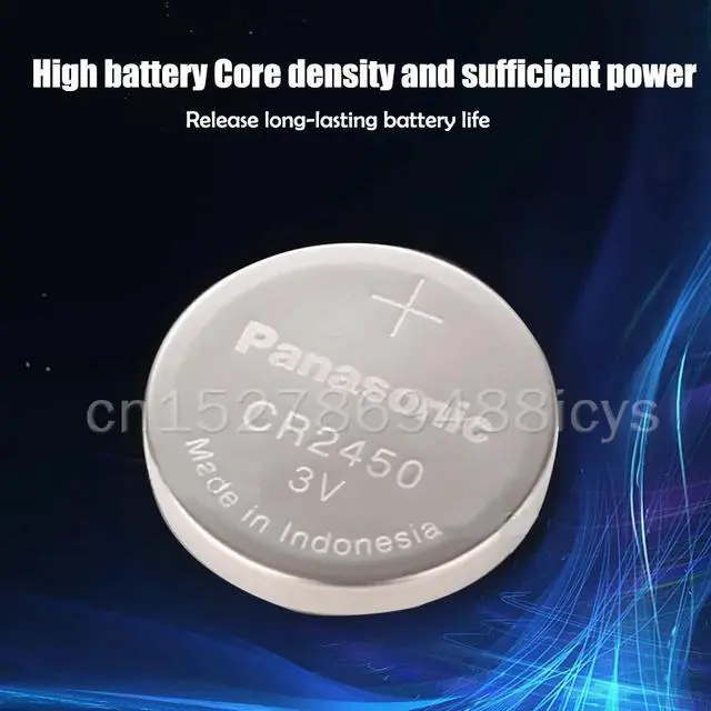 Alt view image 4 of 6 - 10PCS  CR2450 CR 2450 ECR2450 KCR2450 LM2450 5029LC 3V Lithium battery For Watches Car Remote Control Button Cell Coin