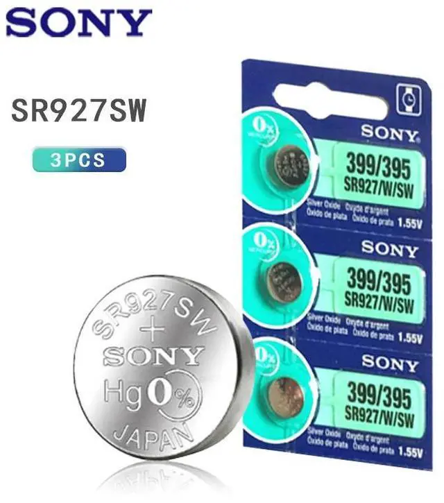 Main image of 3PC Sony 1.55V AG7 LR927 LR57 SR927W 399 GR927 395A AG 7 Battery Button Batteries For Watch Toys Remote Cell Coin