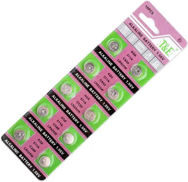 Alt view image 4 of 4 - for wrist watch+Lowest Price+50 Pcs alkaline lithium manganese button batteries AG6 371A LR920 LR921 SR920 1.55V suit