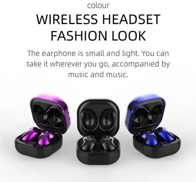 Alt view image 2 of 6 - S6 Plus TWS Comfortable Mini Button Bluetooth Earphones High-end Waterproof HiFi Sound Binaural Call Earpieces 9D Sport Earbuds