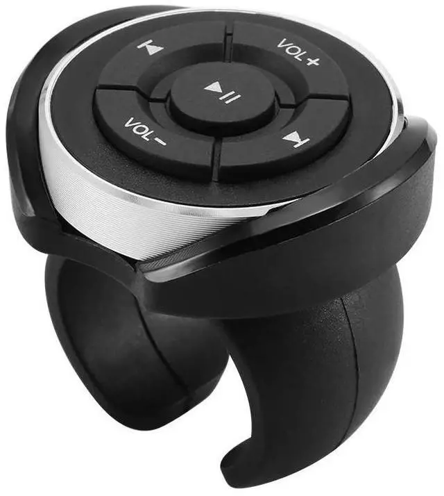 Main image of Wireless Bluetooth Media Button Remote Controller Car Motorcycle Bike Steering Wheel MP3 Music Play For IOS Android Phone Tablet