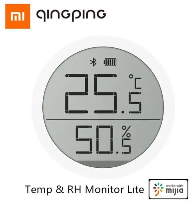 Main image of Xiaomi Digital BLE5.0 Thermometer &Hygrometer Monitor Lite LCD Ink Screen Data Automatic Recording Work for Mi Home App