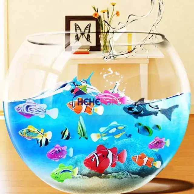 Alt view image 2 of 6 - 5 Pcs / Set Robot Electronic Fish Swim Toy Battery Included Robotic Pet for Kids Bath Toy Fishing Decorating Act Like Real Fish
