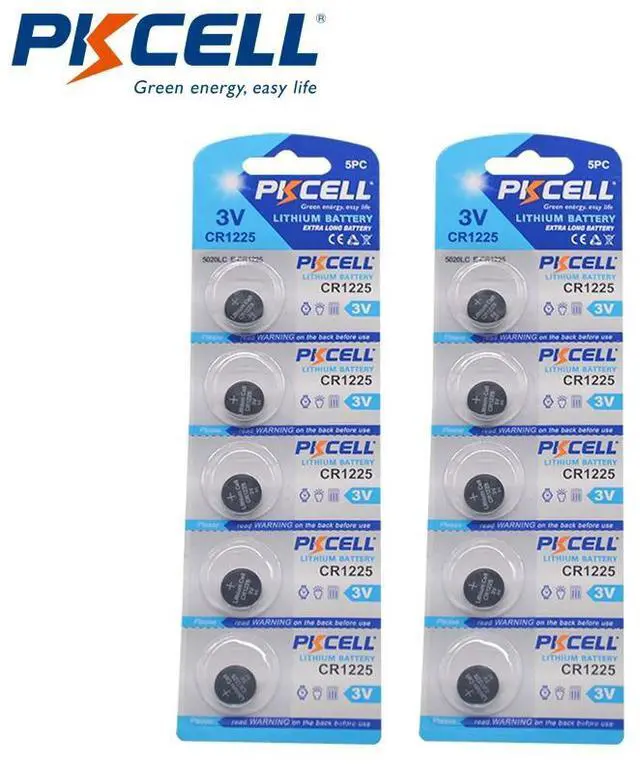 Main image of 10Pcs CR1225 3V Lithium watches Batteries BR1225 DL1225 ECR1225 CR 1225 Button Battery for watch car remote key 3 pack