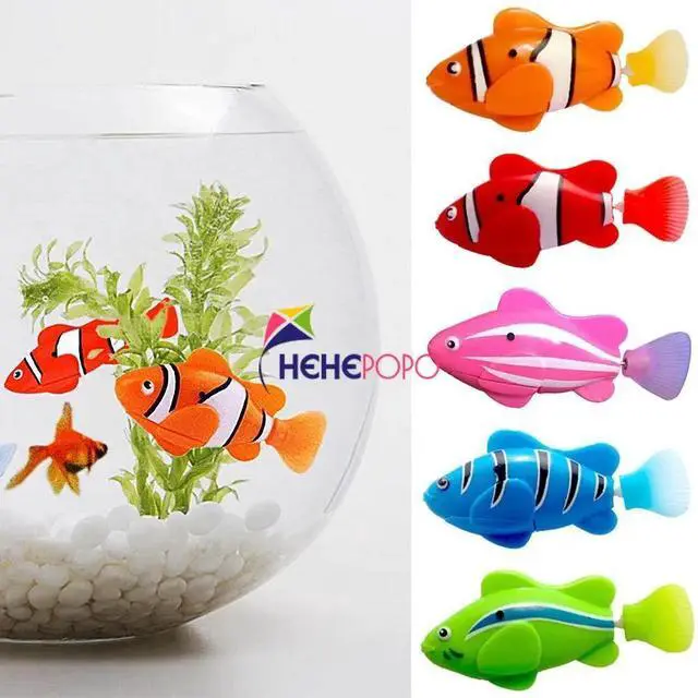 Main image of 5 Pcs / Set Robot Electronic Fish Swim Toy Battery Included Robotic Pet for Kids Bath Toy Fishing Decorating Act Like Real Fish