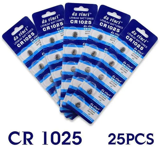Main image of 25pcs 3v Volt Lithium CR1025 Battery Button Cion Cell Battery Replacement High Energy Density For LED Lights Toys Watches