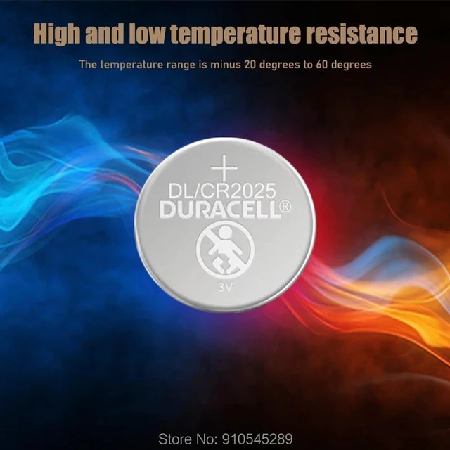 Alt view image 4 of 6 - 10PCS Duracell CR2025 DL2025 DLCR 2025 3V Lithium Batteries For Watch Toys Calculator Weight Scale Button Cell Battery