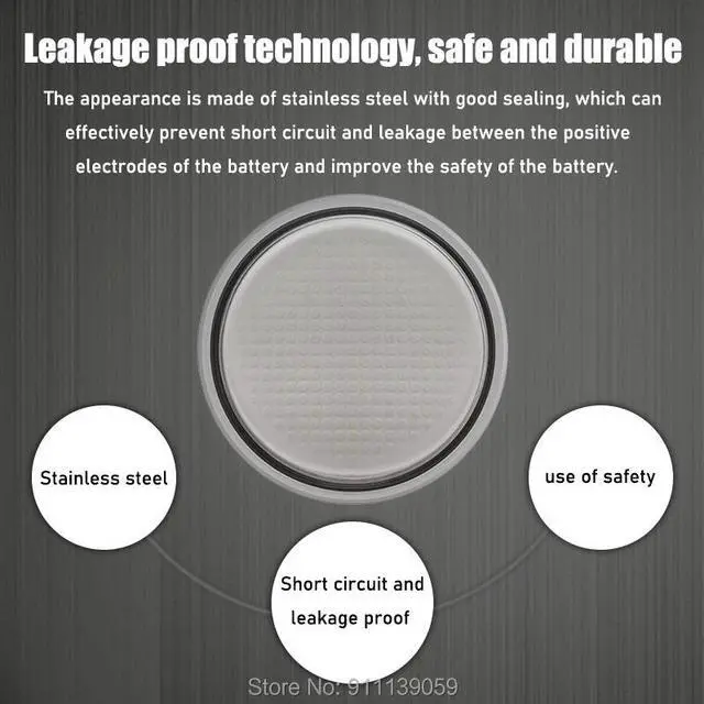 Alt view image 6 of 6 - 10PCS Energizer CR2032 Button Cell Battery 3V Lithium Batteries for Watch Toys Computer Calculator Control DL/CR 2032