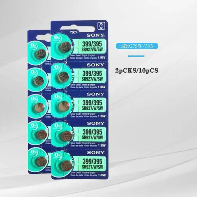 Alt view image 2 of 6 - 3PC Sony 1.55V AG7 LR927 LR57 SR927W 399 GR927 395A AG 7 Battery Button Batteries For Watch Toys Remote Cell Coin