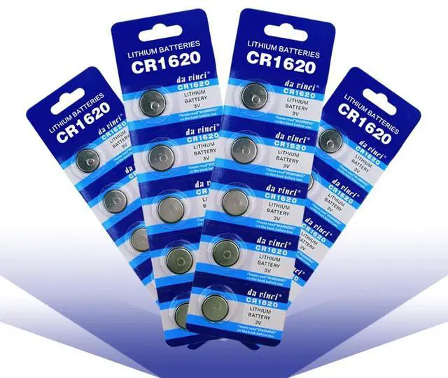 Alt view image 5 of 6 - 2020  promotional 20pcs 3v CR1620 CR 1620 coin cells 1620 ECR1620 Button Battery 3 V Volt CR1620 Lithium-ion Coin Battery