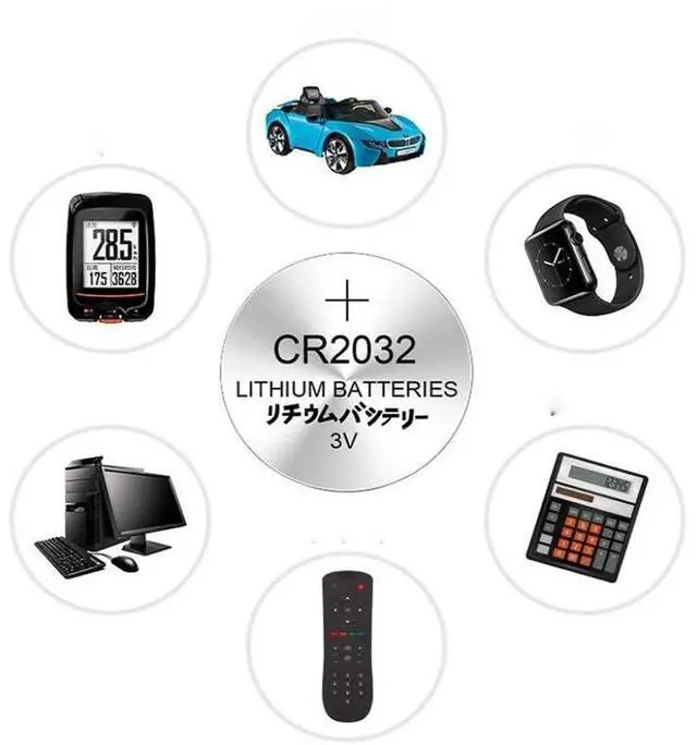 Alt view image 6 of 6 - 50Pcs 3V CR2032 Lithium Button Cell Battery BR2032 DL2032 CR2032 Button Coin Cell BatteriesFor Watches clocks calculator