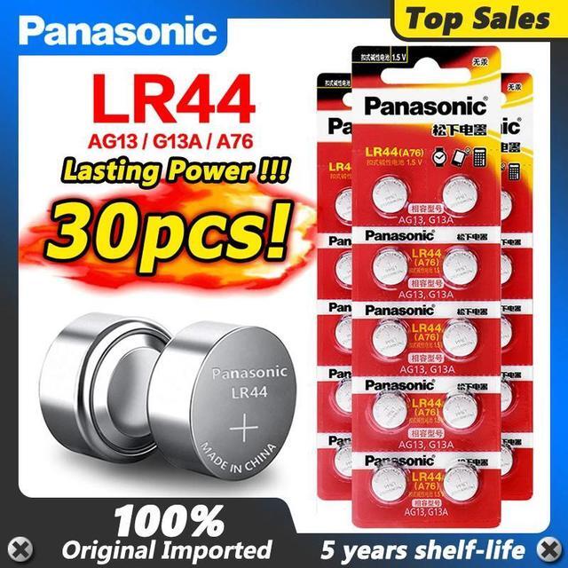 Main image of 30pc 1.5V 120mAh AG13 LR44 LR 44 Zinc Button Coin Batteries Bateria For Watch Clock Toys Remote Control Hearing Aid