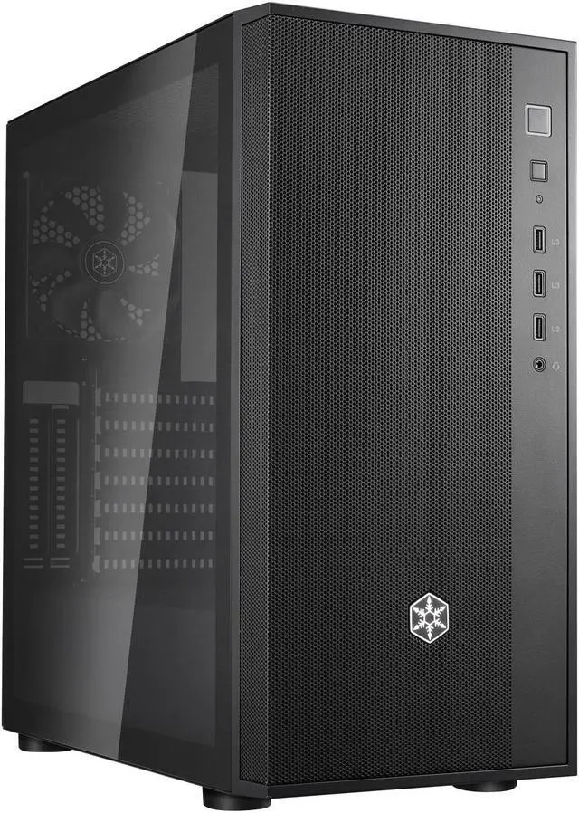 Alt view image 2 of 5 - Silverstone Fara R1 V2 ATX/ Micro-ATX/ Mini-ITX Mid Tower Gaming Case-Black, Steel/ Plastic/ Tempered Glass Side Transparent/Support 360mm Radiator Computer Case SST-FAR1B-G-V2