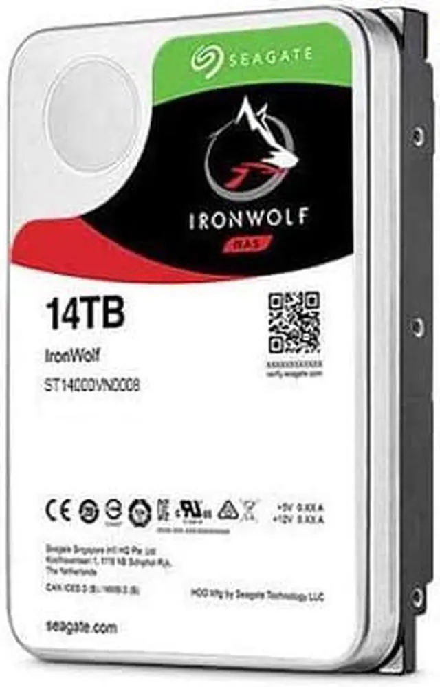 Alt view image 2 of 9 - Seagate IronWolf 12TB NAS Hard Drive 7200 RPM 256MB Cache SATA 6.0Gb/s CMR 3.5" Internal HDD for RAID Network Attached Storage ST12000VN0008 - OEM