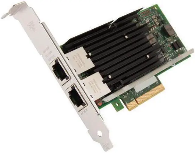 Alt view image 2 of 12 - Intel X540T2 Ethernet Converged Network Adapter 100Mbps/1Gbps/10Gbps PCI Express 2.1 x8 2 x RJ45, Network Interface Cards