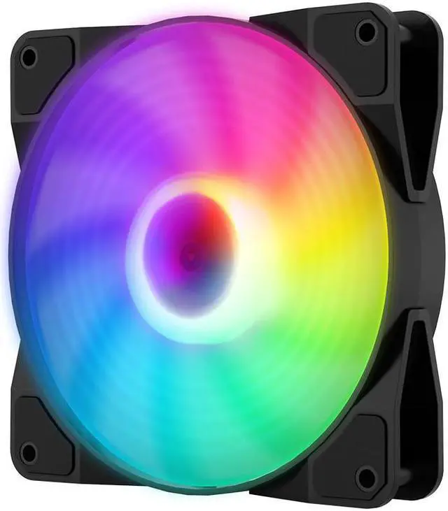 Alt view image 3 of 7 - MSI MAG F120 ARGB Case Fan Black, PWM intelligent speed regulation/ Streamlined Fan Blade/ 600±200 ~ 1300 ± 10%RPM, MSI Case Fan