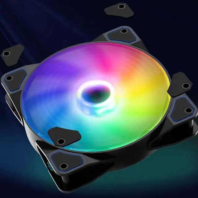 Alt view image 2 of 7 - MSI MAG F120 ARGB Case Fan Black, PWM intelligent speed regulation/ Streamlined Fan Blade/ 600±200 ~ 1300 ± 10%RPM, MSI Case Fan