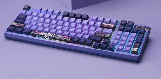 Alt view image 2 of 2 - ThundeRobot ZERO96 Megatron Wireless Gaming Mechanical Keyboard, NKRO/ RGB Backlit/ 96 Keys PBT Keycaps, ThundeRobot × Transformers Collaboration, Megatron Keyboard, Purple Keyboard