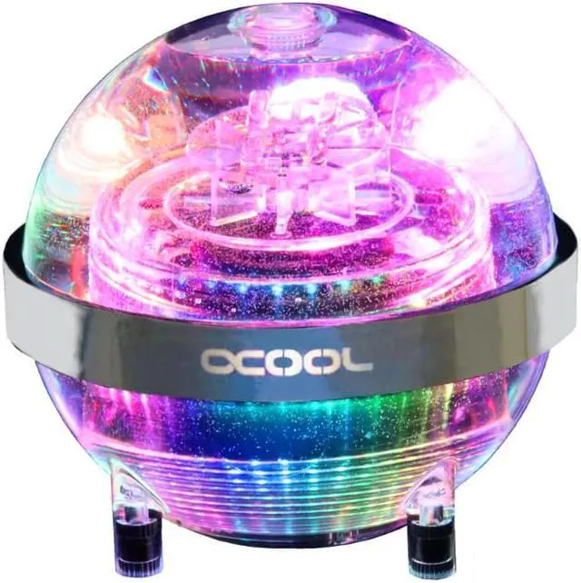 Main image of Alphacool Eisball Digital RGB - Acryl(inkl. Eispumpe VPP755 V.3), Spherical Water tank Transparent With VPP755 Pump