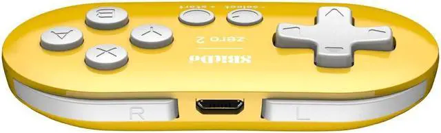 Alt view image 3 of 5 - 8Bitdo Zero 2 Bluetooth Gamepad Keychain Sized Mini Controller for Switch, Windows, Android, macOS & Raspberry Pi(Yellow Edition)
