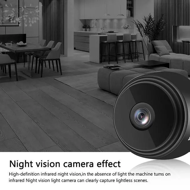 Alt view image 2 of 7 - Mini Hidden Spy Camera Wireless HD Wifi 1080P Indoor Home Small Security Cam DVR,with IP Night Vision