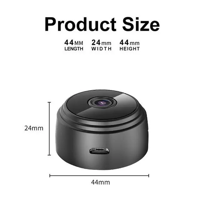 Alt view image 6 of 7 - Mini Hidden Spy Camera Wireless HD Wifi 1080P Indoor Home Small Security Cam DVR,with IP Night Vision