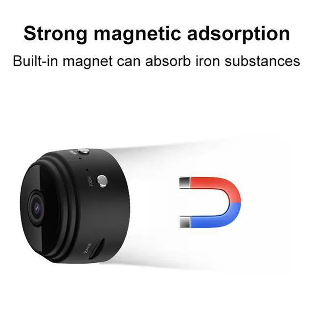 Alt view image 5 of 7 - Mini Hidden Spy Camera Wireless HD Wifi 1080P Indoor Home Small Security Cam DVR,with IP Night Vision