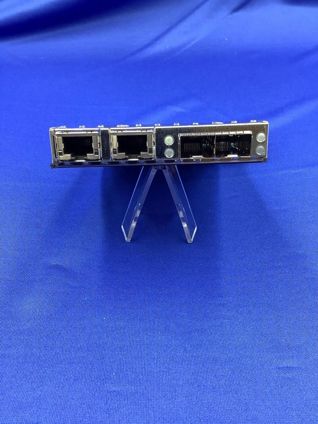 Alt view image 3 of 3 - Dell 5V6Y4 Dell QLE41264 2x 10Gb SFP+ 2x 1Gb Ethernet Port Network Daughter Card
