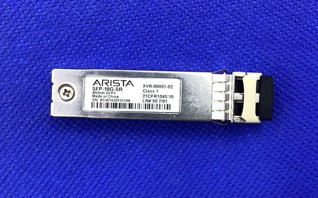 Main image of Arista SFP-10G-SR 10gbase-SR transceiver SFP+ (XVR-00001-02)