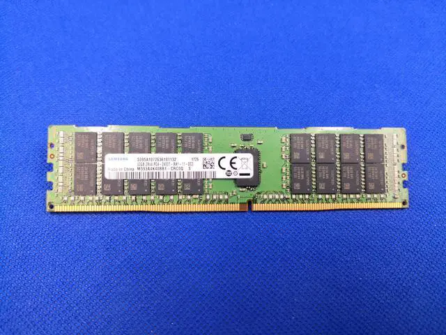 Alt view image 7 of 9 - Samsung 32GB DDR4 SDRAM Memory Module - 32 GB (1 x 32 GB) - DDR4 SDRAM - 2400 MHz DDR4-2400/PC4-19200 - 1.20 V - ECC - Registered - 288-pin - DIMM