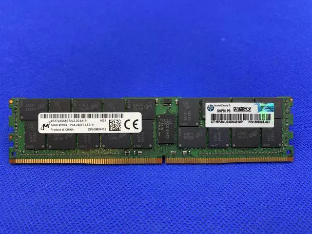 Alt view image 6 of 7 - HP 809085-091 64GB (1X 64GB) ECC 4DRx4 PC4-2400T DDR4 Server Memory