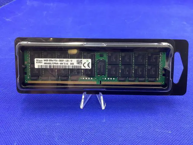 Alt view image 4 of 5 - HMAA8GL7CPR4N-WM Hynix 64GB PC4-23400 DDR4-2933MHz ECC Reg CL21 Quad-Rank Memory