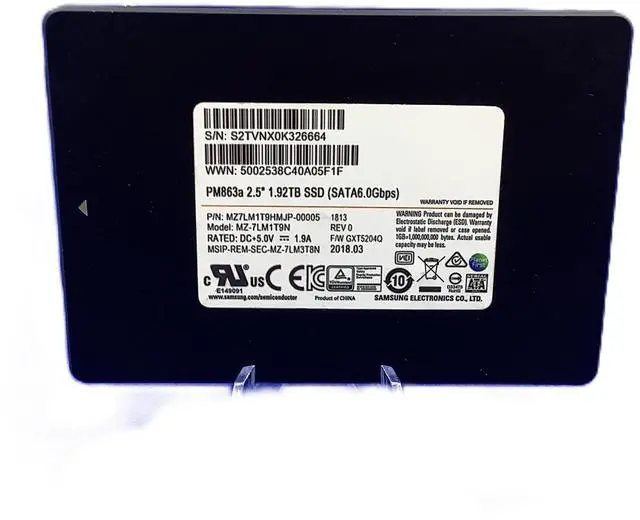Alt view image 4 of 4 - MZ-7LM1T9N Samsung PM863A Series 1.92TB 2.5 inch SATA3 SSD MZ7LM1T9HMJP