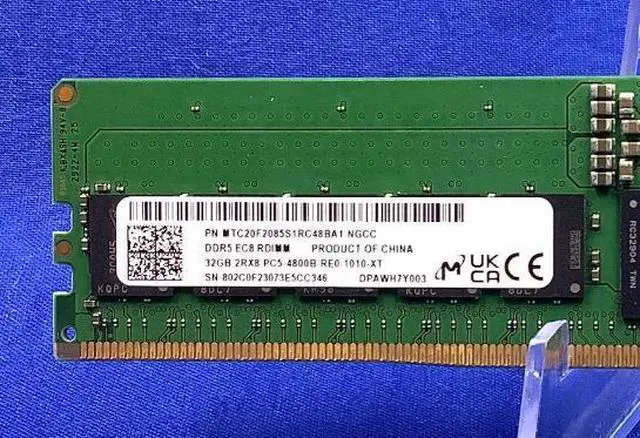 Alt view image 3 of 4 - HYNIX HMCG88AEBRA115N HYNIX 32GB 2RX8 PC5-4800B SERVER MEMORY