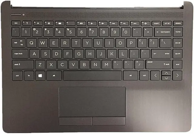 Main image of Replacement for HP Pavilion 14-CF 14-DF 14-DK 14-CF0013DX 14-DK0002DX 14-DK0028WM 14-CF0006DX Upper Palmrest With US Keyboard Touchpad Trackpad Non-Backlit Gray L24818-001 6070B1306601