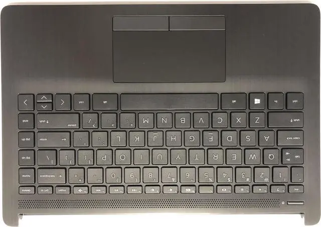 Alt view image 4 of 5 - Replacement for HP Pavilion 14-CF 14-DF 14-DK 14-CF0013DX 14-DK0002DX 14-DK0028WM 14-CF0006DX Upper Palmrest With US Keyboard Touchpad Trackpad Non-Backlit Gray L24818-001 6070B1306601