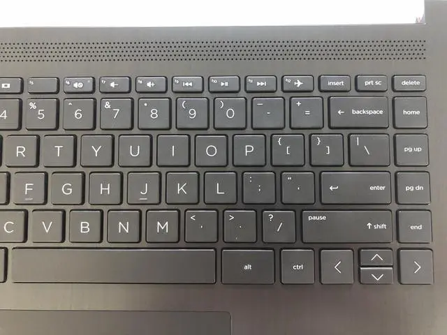 Alt view image 4 of 5 - Replacement for HP 14-CM 14T-CM 14Z-CM 14-CK 14-CK1018TX 14-dg 14q-cs 14q-cy 14-CM0062ST Laptop Upper Case Palmrest Keyboard Touchpad Assembly L23241-001 L23491-001 6070B1306303 Top Cover Smoke Gray