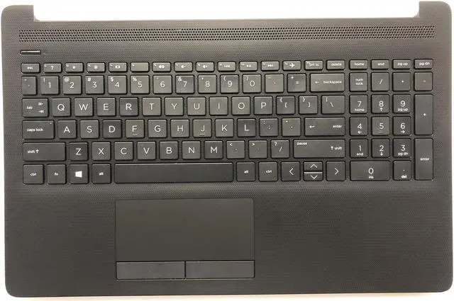 Main image of For HP 15-DA 15T-DA 15-DB 15T-DB 15DA 15-DA0300TX 15-DB0011DX 15-da0032TU Jet Black Palmrest With Non-Backlit Keyboard Touchpad L20387-001 AP29M000400 US