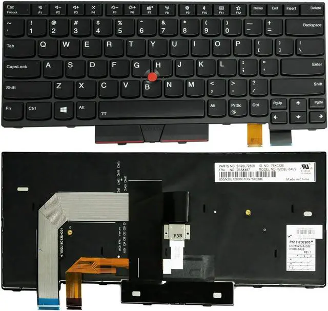 Alt view image 2 of 7 - New Laptop Replacement Backlight Keyboard for Lenovo Thinkpad T470 T480 A475 A485 01HX459 01AX487 01HX499 01HX419 01AX528 US