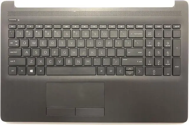 Main image of Top Case For HP 15-DA 15-DB 15T-DA 15T-DB Gray Upper Palmrest With Non-Backlit Keyboard &Touchpad L20386-001 AP29M000A00 US