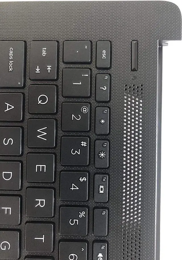 Alt view image 3 of 7 - Replacement for HP 14-cm 14T-cm 14Z-cm 14-CK 14-ck 14-cm14-dg 14q-cs 14q-cy 14-ck0018TX 14-ck0018la Laptop Upper Case Palmrest Keyboard Touchpad AssemblyL23239-001 6070B1306301 Top Cover Black